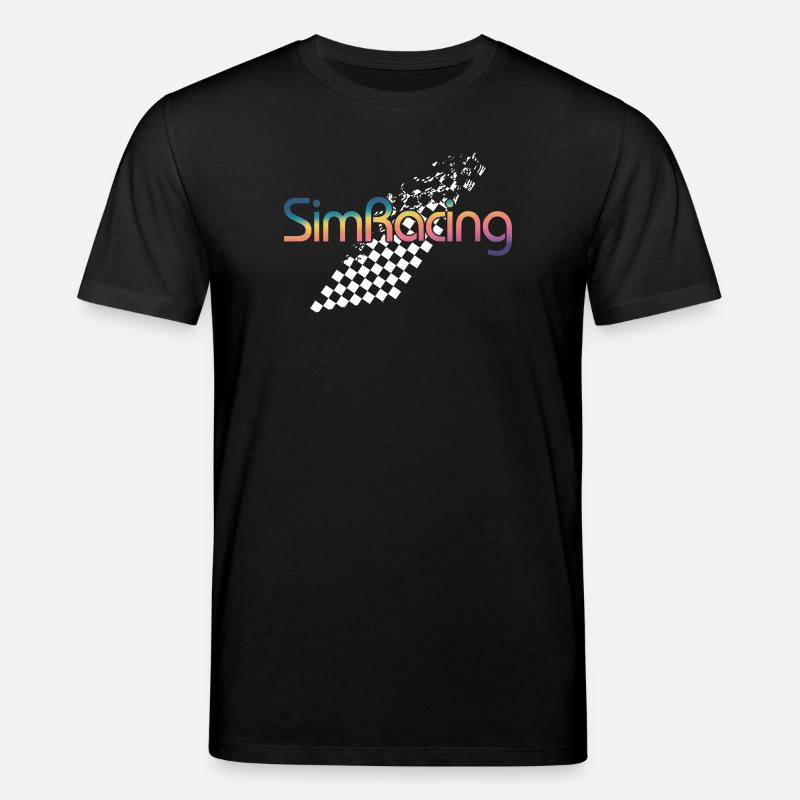 SimRacing Gradient Logo - Stanley/Stella CREATOR Unisex Organic T-Shirt - black
