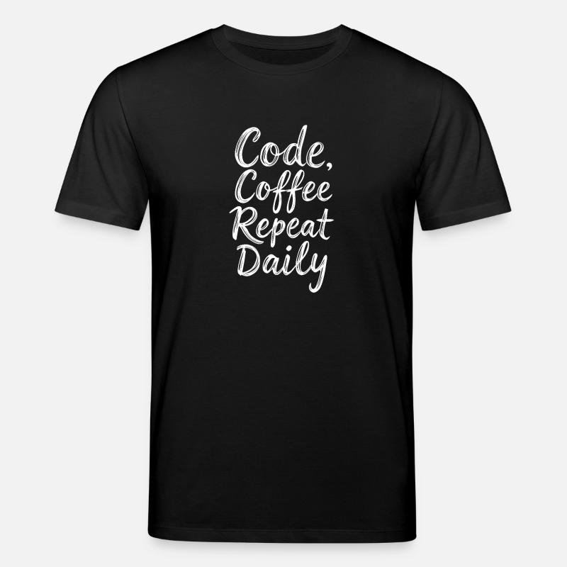 Code Schlaf Debug Wiederholungsprogramm Shirt - Stanley/Stella Unisex Bio-T-Shirt CREATOR  - Schwarz