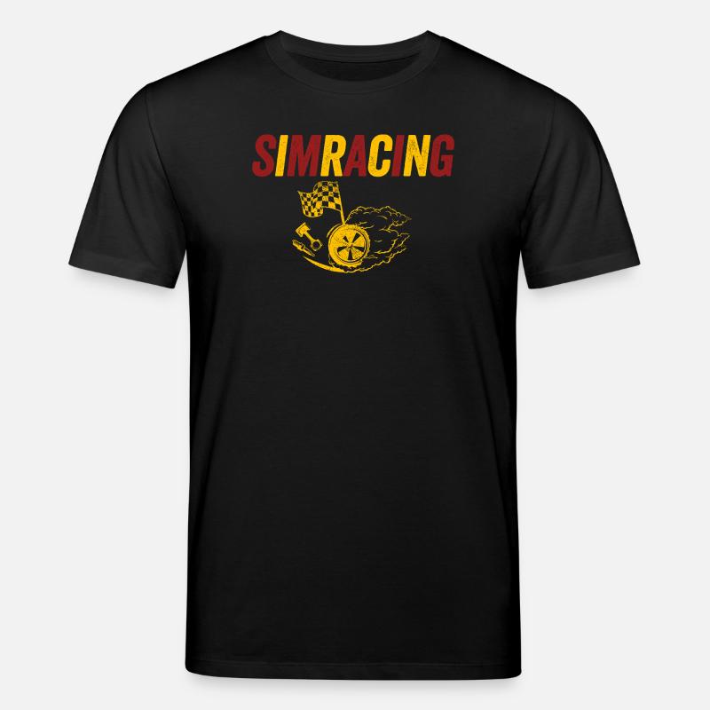 SimRacing Heatwave Emblem - Stanley/Stella Unisex Bio-T-Shirt CREATOR  - Schwarz