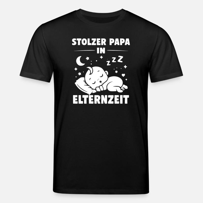 Stolzer Papa in Elternzeit - Stanley/Stella Unisex Bio-T-Shirt CREATOR - Schwarz