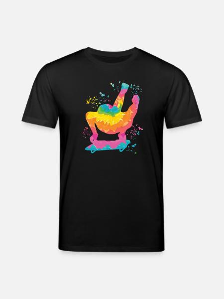Skeleton Bobsleigh Winter Sports Sled - Stanley/Stella CREATOR Unisex Organic T-Shirt - black