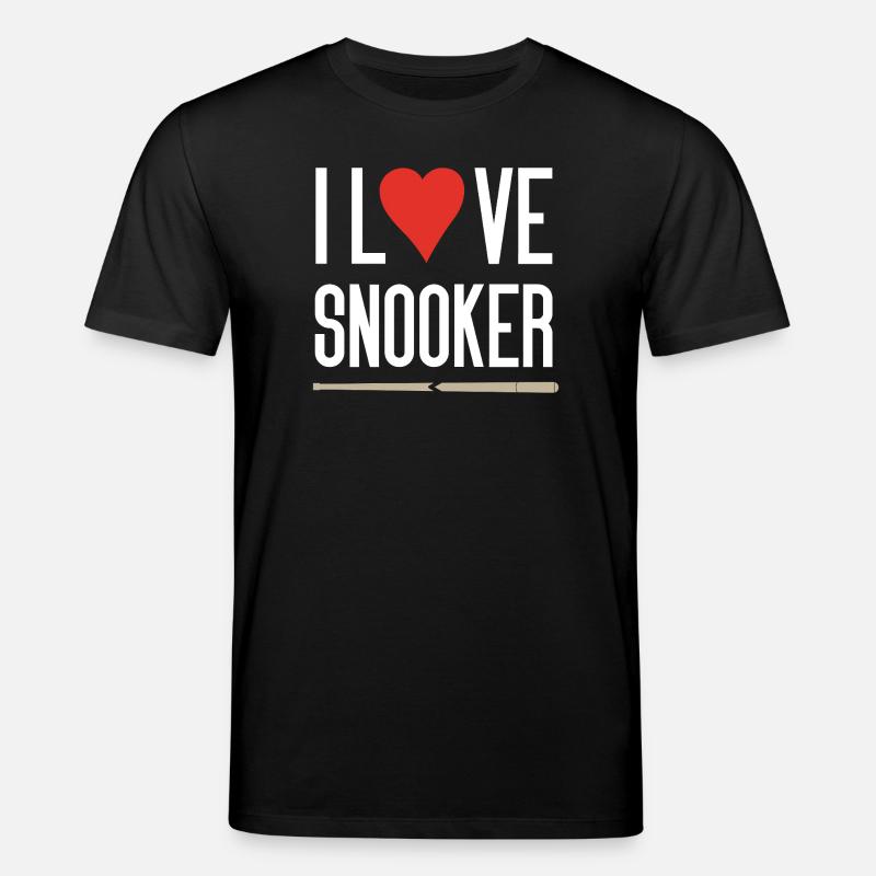 Ich liebe Snooker - Stanley/Stella Unisex Bio-T-Shirt CREATOR  - Schwarz
