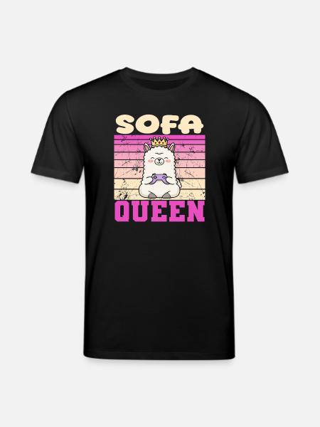 Lama gamerin - Stanley/Stella Unisex Bio-T-Shirt CREATOR - Schwarz
