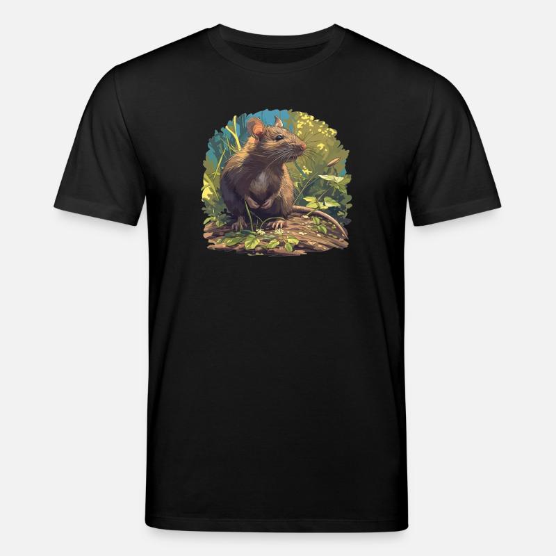 Ratten Ratte - Stanley/Stella Unisex Bio-T-Shirt CREATOR  - Schwarz