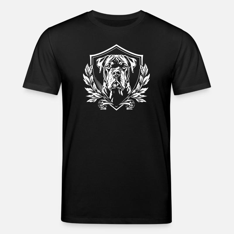 Wappenmastiff im Schild - Stanley/Stella Unisex Bio-T-Shirt CREATOR - Schwarz