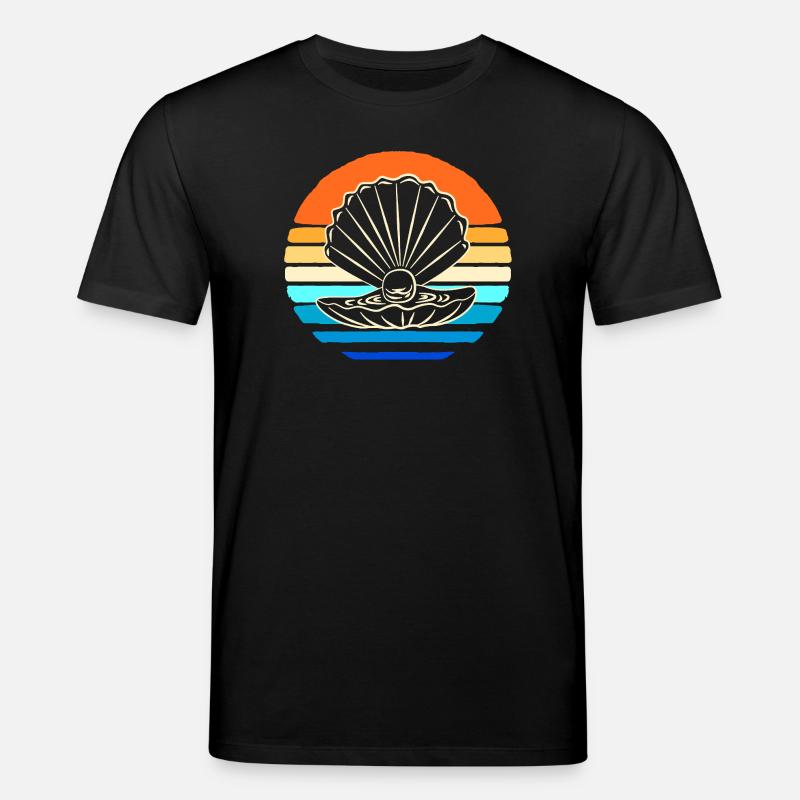 Shell collector shell - Stanley/Stella CREATOR Unisex Organic T-Shirt - black