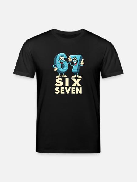 US Flag 67 Memes Six Seven - Stanley/Stella CREATOR Unisex Organic T-Shirt - black