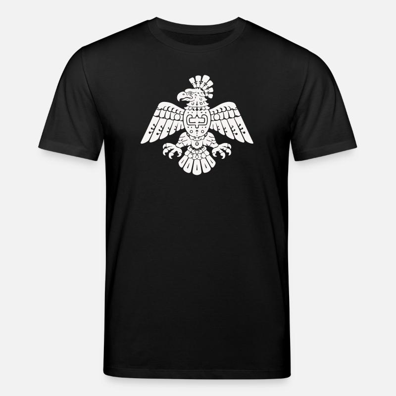 Aztec Eagle Totem Pattern - Stanley/Stella CREATOR Unisex Organic T-Shirt - black