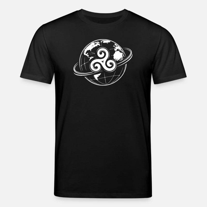 Breton Triskel Globe Celtic Brittany - Stanley/Stella CREATOR Unisex Organic T-Shirt - black