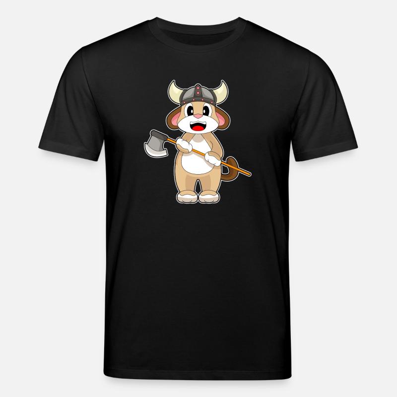Hund Vikinger Axt - Stanley/Stella Unisex Bio-T-Shirt CREATOR  - Schwarz