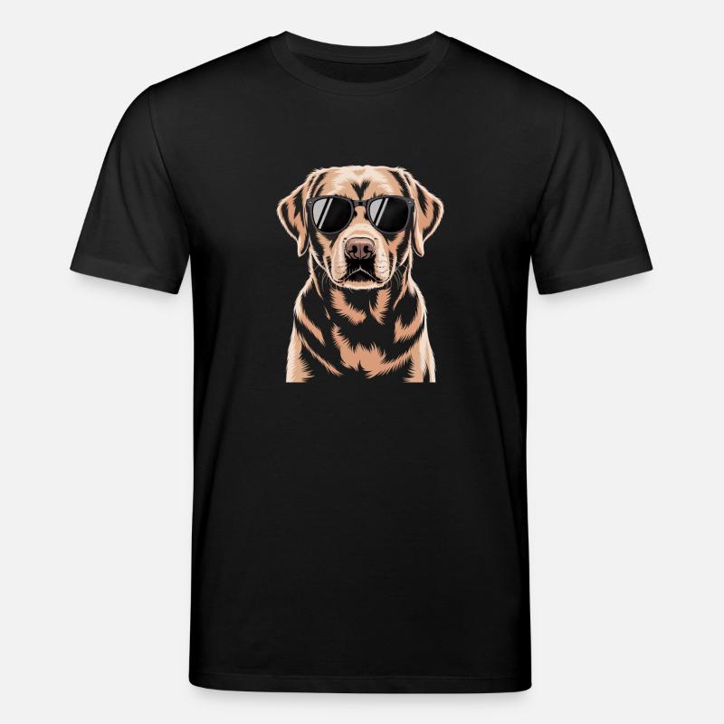 Brauner Labrador  - Stanley/Stella Unisex Bio-T-Shirt CREATOR  - Schwarz