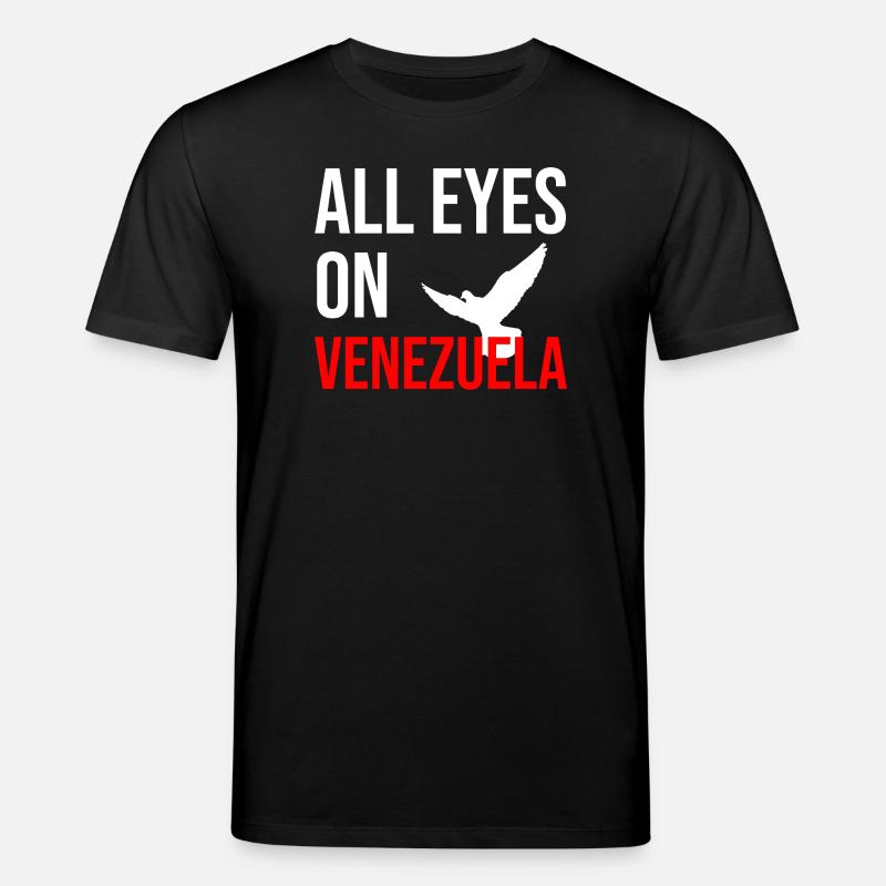 All Eyes On Venezuela - Stanley/Stella Unisex Bio-T-Shirt CREATOR  - Schwarz