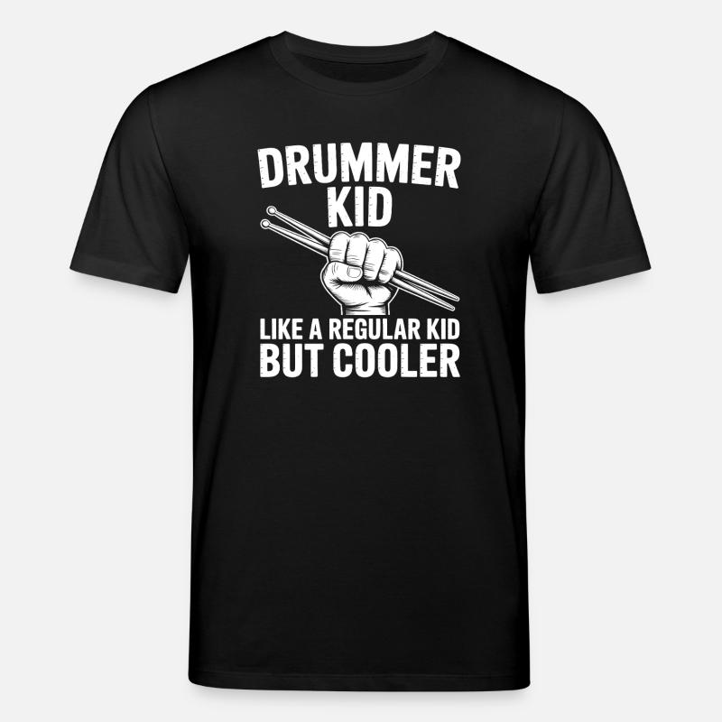 Drummer Saying Funny Drummer Gift - Stanley/Stella CREATOR Unisex Organic T-Shirt - black