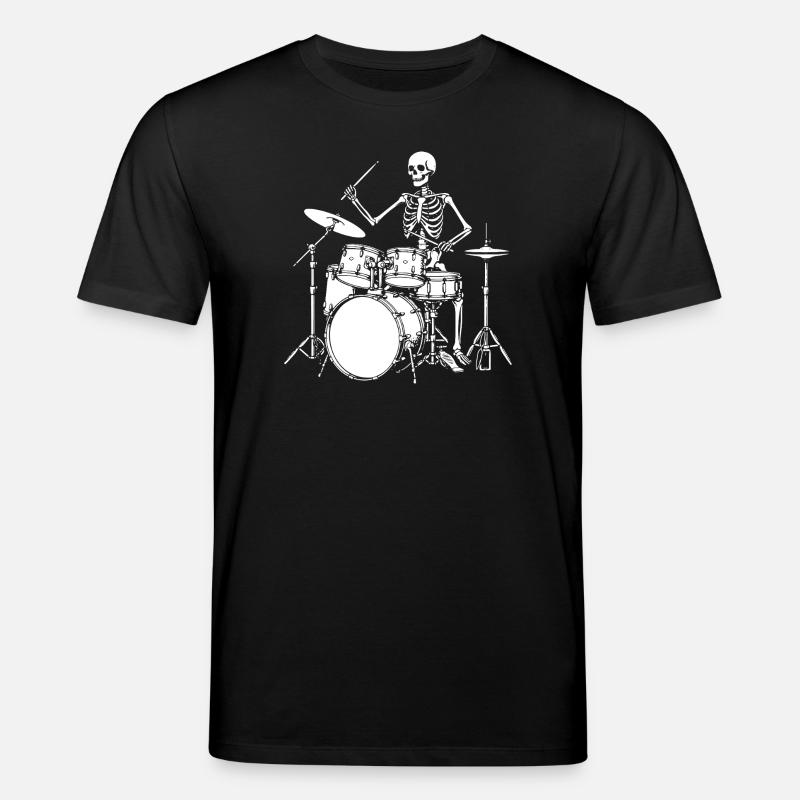 Skeleton Drummer Jam - Stanley/Stella Unisex Bio-T-Shirt CREATOR  - Schwarz