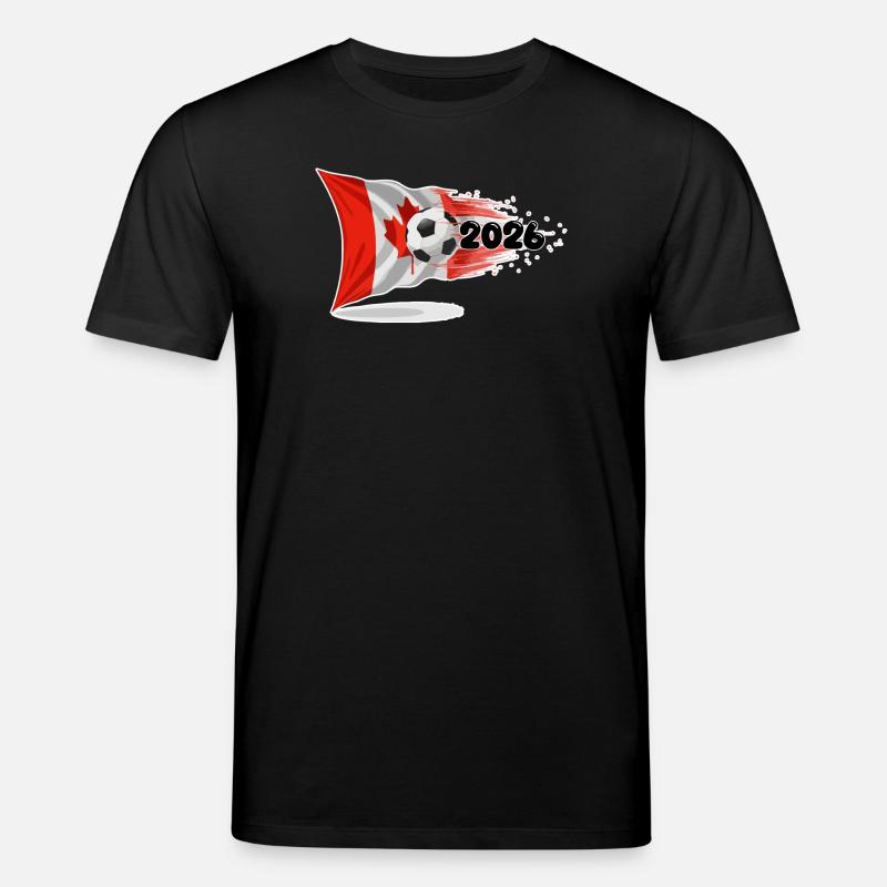 Kanada 2026 Fußball-Rush - Stanley/Stella Unisex Bio-T-Shirt CREATOR  - Schwarz