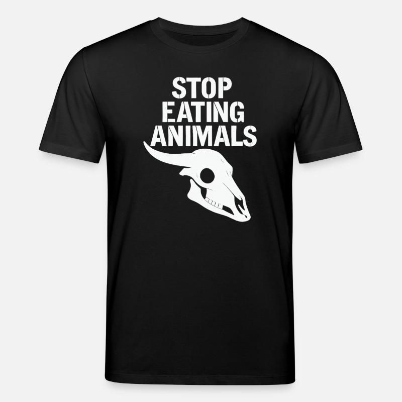 Stop Eating Animals Skull - Stanley/Stella Unisex Bio-T-Shirt CREATOR - Schwarz