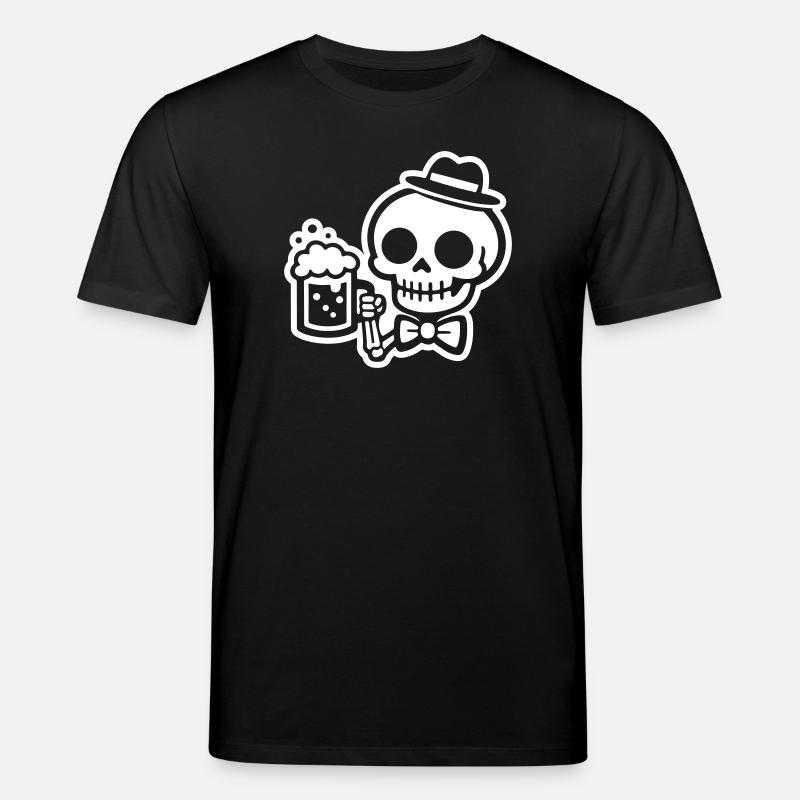 Skelett Bier - Stanley/Stella Unisex Bio-T-Shirt CREATOR  - Schwarz