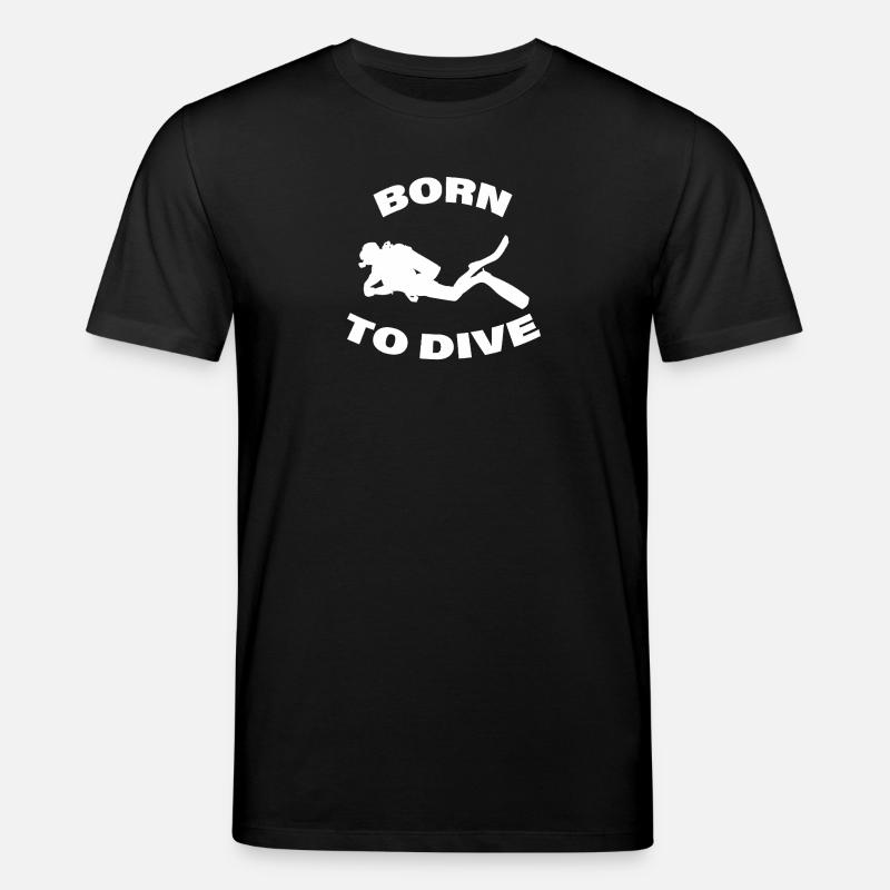 BORN TO DIVE - Stanley/Stella Unisex Bio-T-Shirt CREATOR  - Schwarz