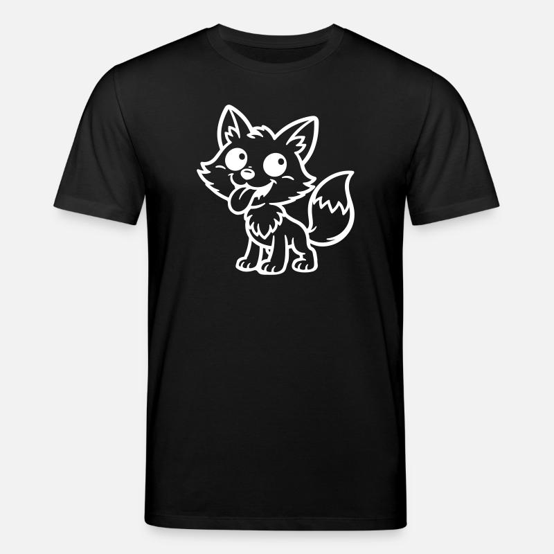 Fox Comic Funny - T-shirt bio CREATOR Stanley/Stella Unisexe - noir