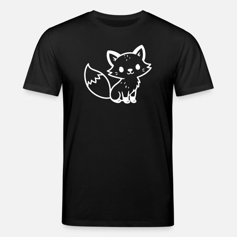 Fuchs Niedlich Comic - Stanley/Stella Unisex Bio-T-Shirt CREATOR  - Schwarz