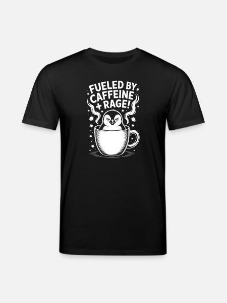 Coffee Sayings Caffeine Funny Coffee Gift - Stanley/Stella CREATOR Unisex Organic T-Shirt - black