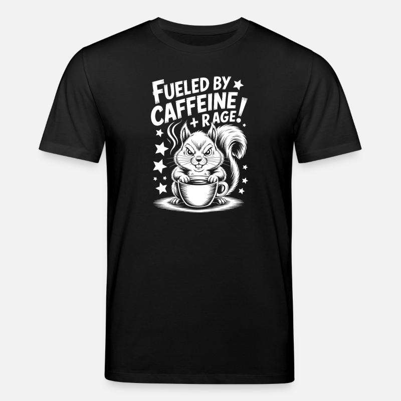 Kaffee Sprüche Koffein Lustiges Kaffee Geschenk - Stanley/Stella Unisex Bio-T-Shirt CREATOR  - Schwarz