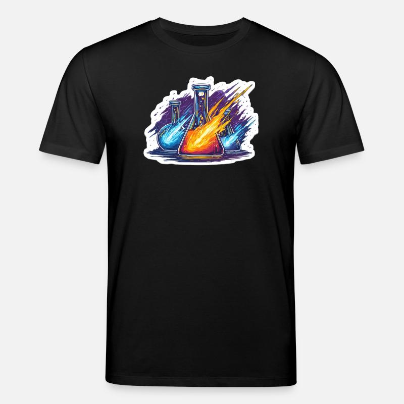 Labor-Geek-Quadrantiden-Meteorregen-Laborexperiment - Stanley/Stella Unisex Bio-T-Shirt CREATOR  - Schwarz