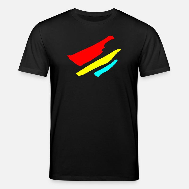 Stripes - Flag Pattern VECTOR - Stanley/Stella CREATOR Unisex Organic T-Shirt - black