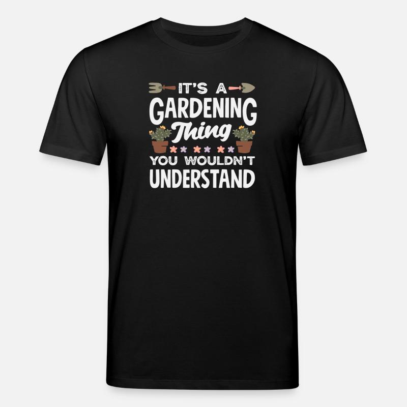 C’est une question de jardinage - T-shirt bio CREATOR Stanley/Stella Unisexe - noir