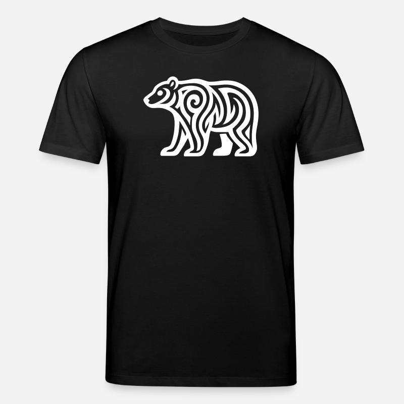 Just a White Bear #1 / JustN-imal - T-shirt bio CREATOR Stanley/Stella Unisexe - noir