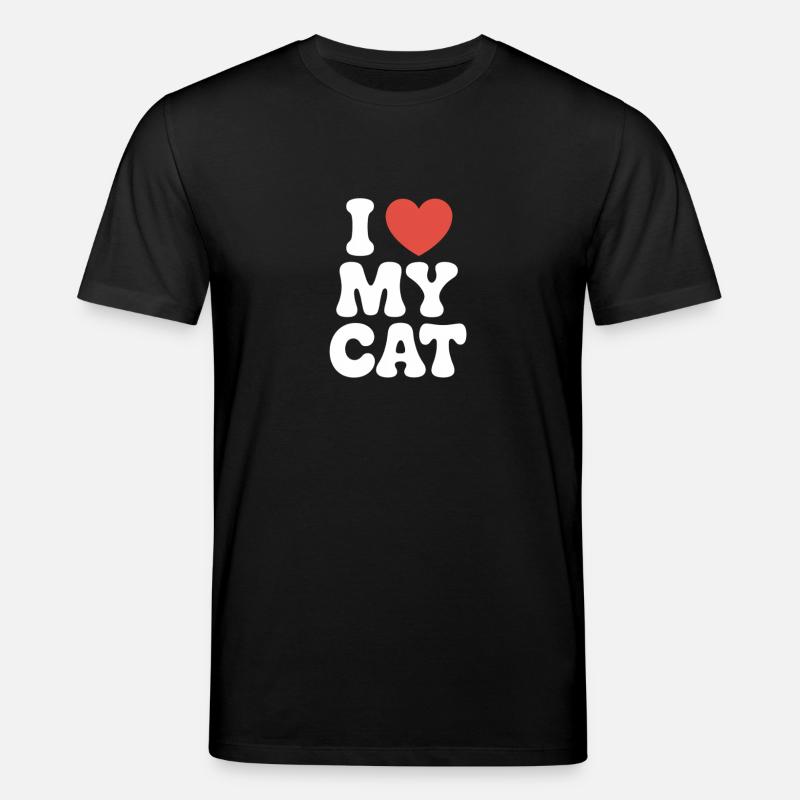 J’aime mon chat - T-shirt bio CREATOR Stanley/Stella Unisexe - noir