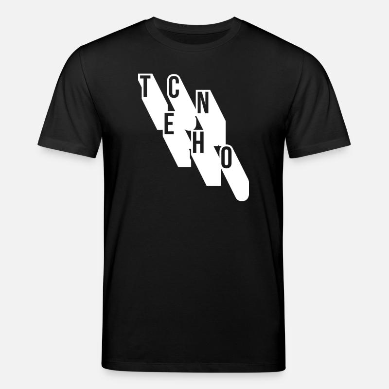Techno-Musik geometrisches Logodesign - Stanley/Stella Unisex Bio-T-Shirt CREATOR - Schwarz