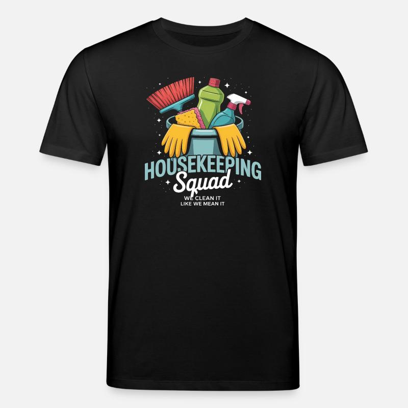 Lustiges Putzen Design - Stanley/Stella Unisex Bio-T-Shirt CREATOR  - Schwarz