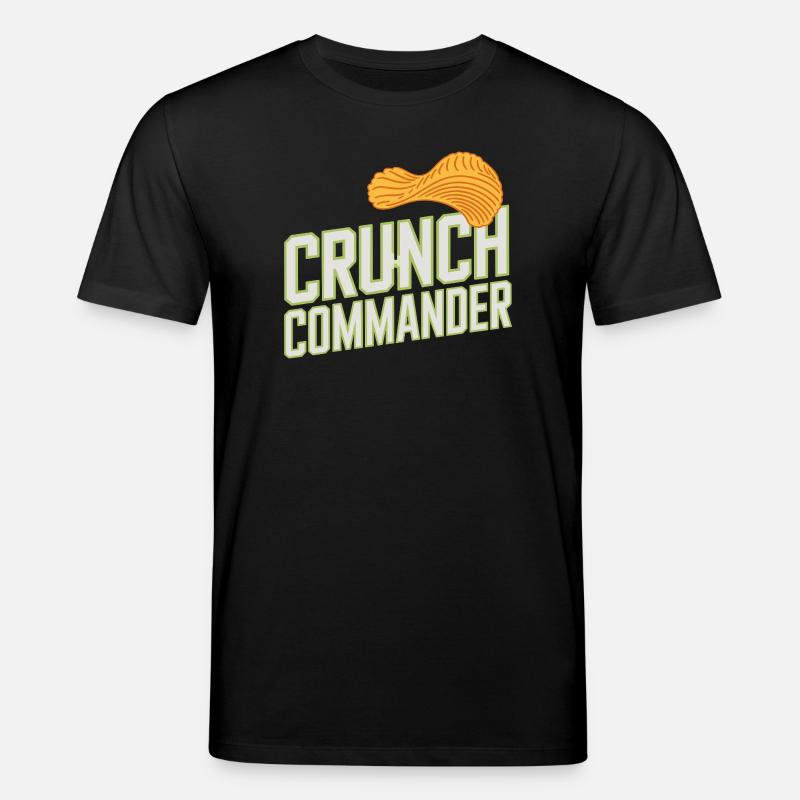 Crunch Commander Nibbler Chips Fan Snack - T-shirt bio CREATOR Stanley/Stella Unisexe - noir