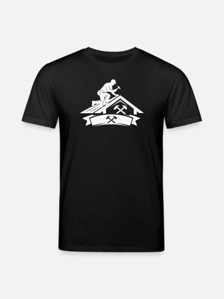 Roofer Master Motif - Stanley/Stella CREATOR Unisex Organic T-Shirt - black