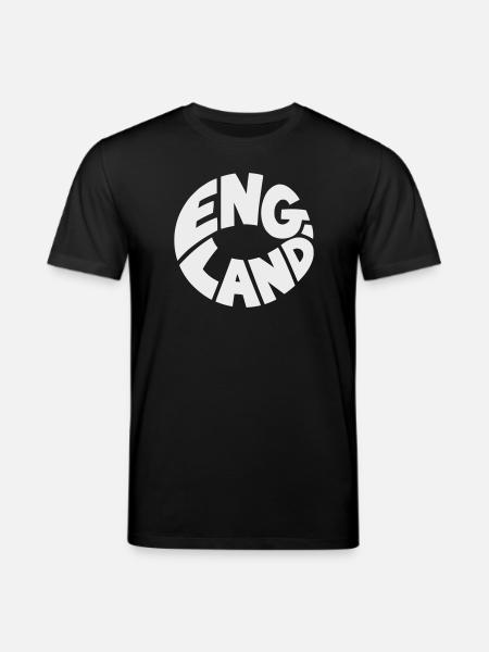 Conception du logo Engand Round - T-shirt bio CREATOR Stanley/Stella Unisexe - noir