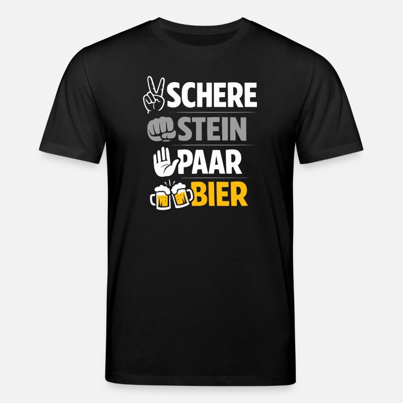 Ciseaux, Pierre de Bière : Amitié & Bière - T-shirt bio CREATOR Stanley/Stella Unisexe - noir