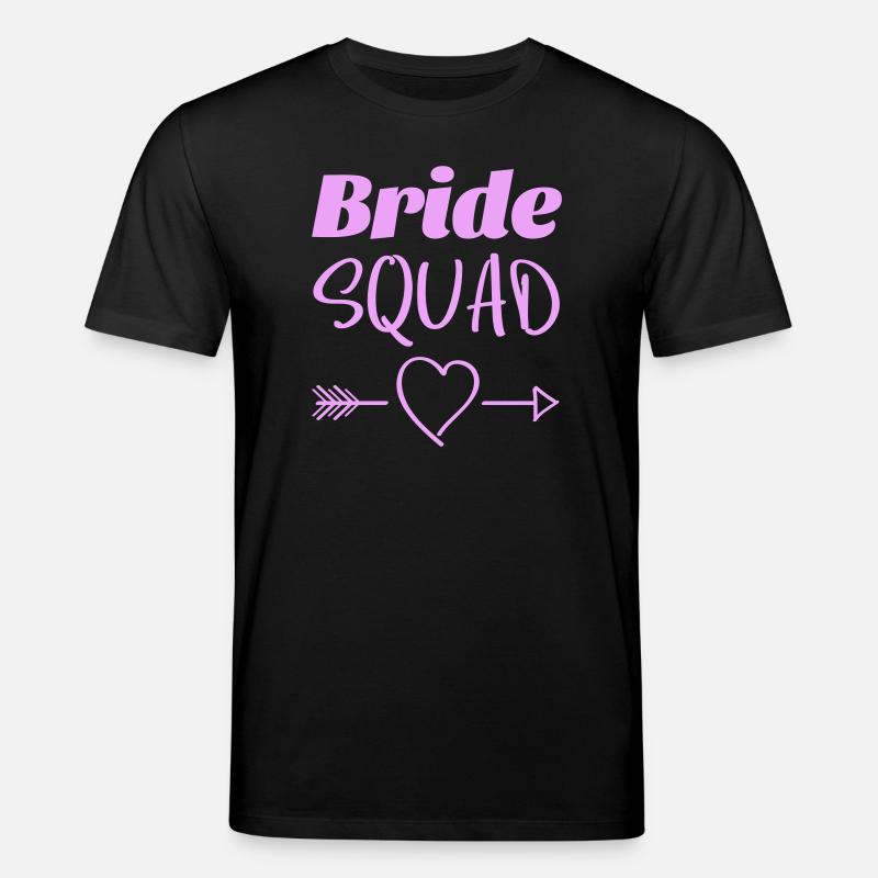 Bride Squad Herz Pfeile Design - Stanley/Stella Unisex Bio-T-Shirt CREATOR  - Schwarz