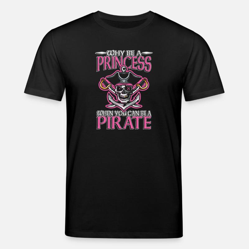 Piratenprinzessin Schädel Edition - Stanley/Stella Unisex Bio-T-Shirt CREATOR  - Schwarz