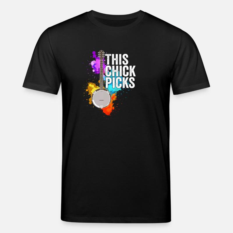 Banjo This Chick Picks - Stanley/Stella CREATOR Unisex Organic T-Shirt - black