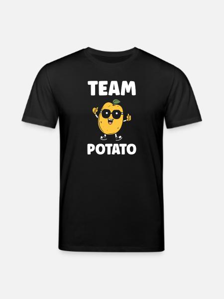 Team Potato Wacky Cartoon - Stanley/Stella CREATOR Unisex Organic T-Shirt - black