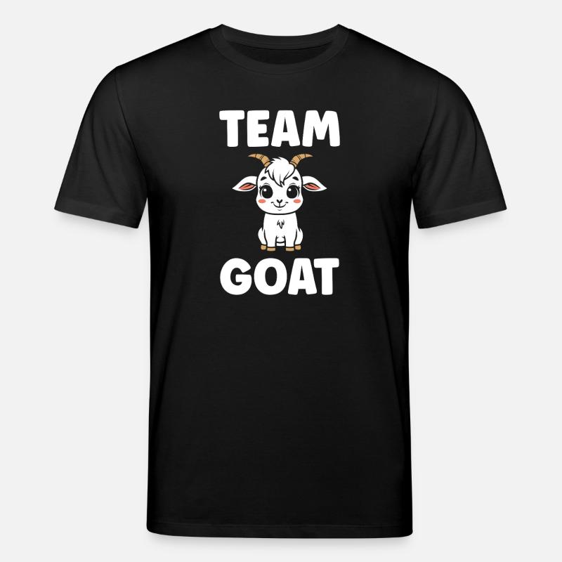 Team Ziegenziegen-Cartoon - Stanley/Stella Unisex Bio-T-Shirt CREATOR  - Schwarz