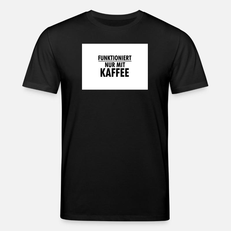 Works only with coffee - Stanley/Stella CREATOR Unisex Organic T-Shirt - black