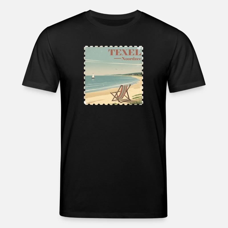 Texel Noordzee - Stanley/Stella Unisex Bio-T-Shirt CREATOR  - Schwarz