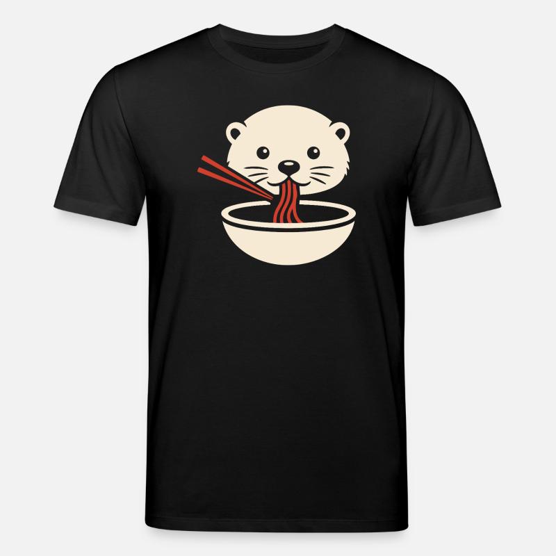 Minimal Otter Noodle Icon - Stanley/Stella Unisex Bio-T-Shirt CREATOR  - Schwarz