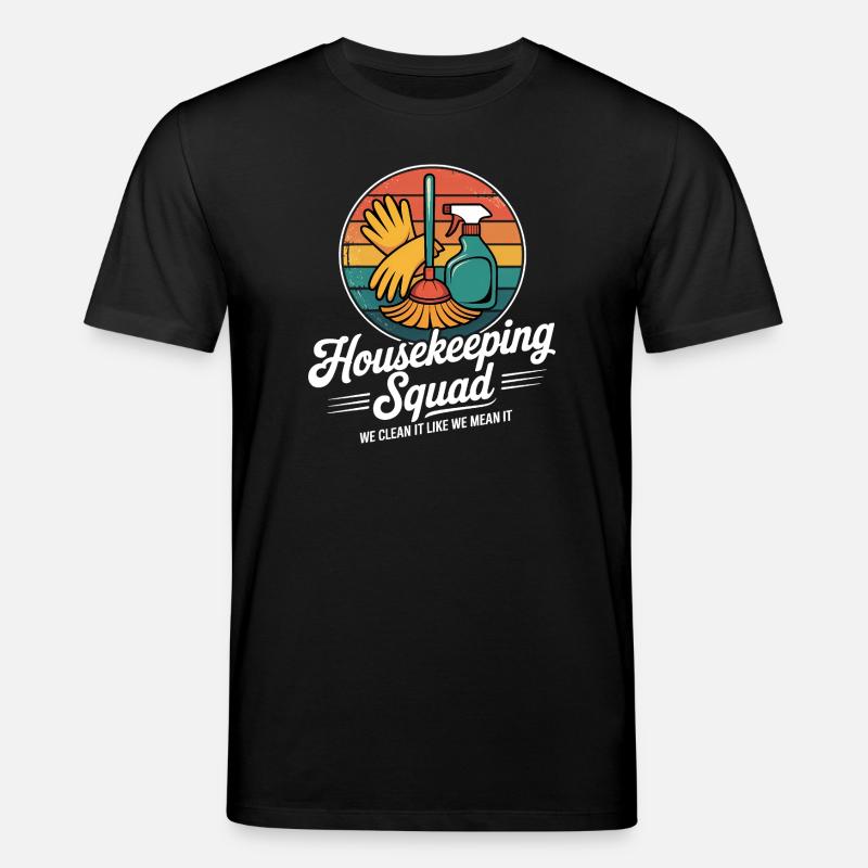 Lustiges Putzen Design - Stanley/Stella Unisex Bio-T-Shirt CREATOR  - Schwarz