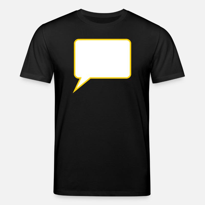 Personalize your own speech bubble comic - Stanley/Stella CREATOR Unisex Organic T-Shirt - black