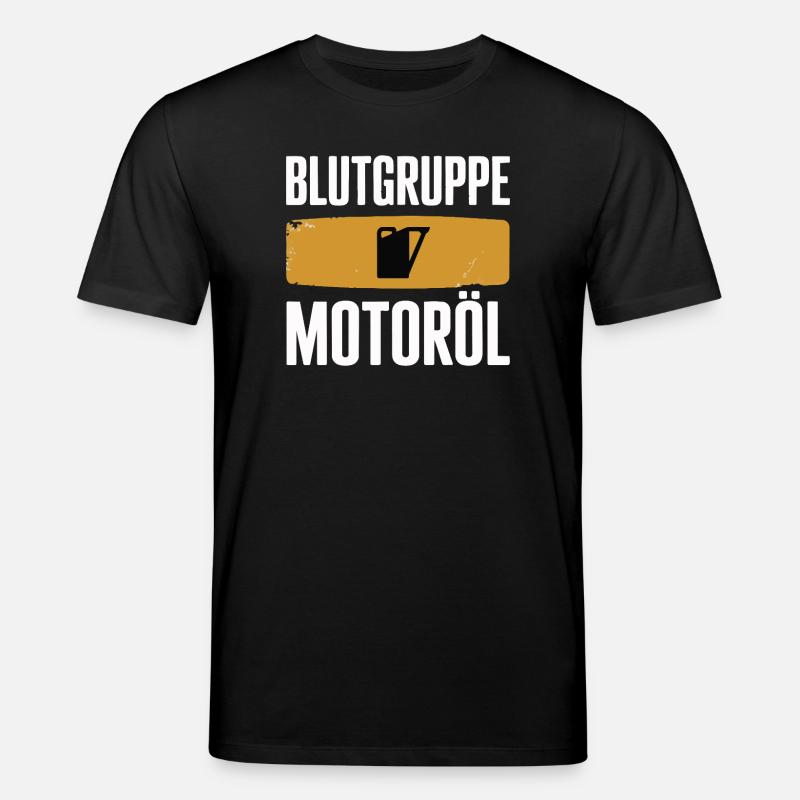 Blutgruppe Motoröl Schrauber Design - Stanley/Stella Unisex Bio-T-Shirt CREATOR  - Schwarz