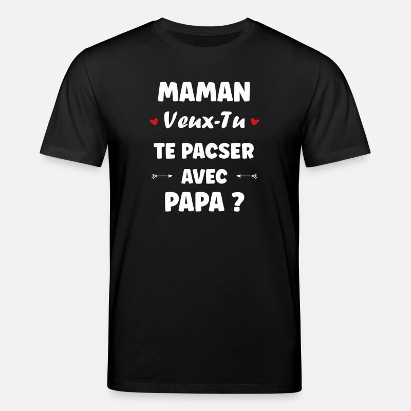 Mama PACT dich mit Papa - Stanley/Stella Unisex Bio-T-Shirt CREATOR  - Schwarz