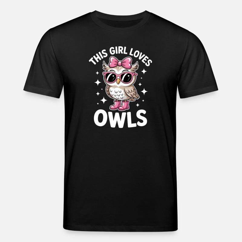 Eule Sprüche Eulen Lustiges Eulen Geschenk - Stanley/Stella Unisex Bio-T-Shirt CREATOR  - Schwarz